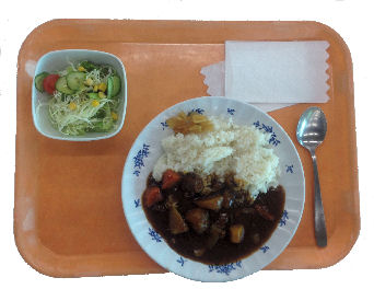 桜美林老実館学食カレー