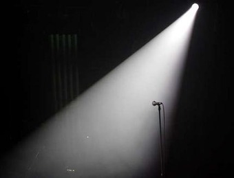 on stage in the spot light 2