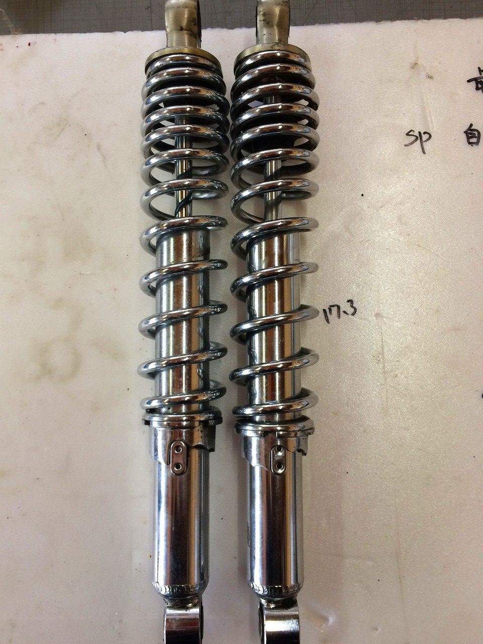 カブ リヤサスペンション左右  武川 製　良品　受け渡し前磨き SPECIAL PARTS TAKEGAWA / ローダウンリアショックアブソーバー