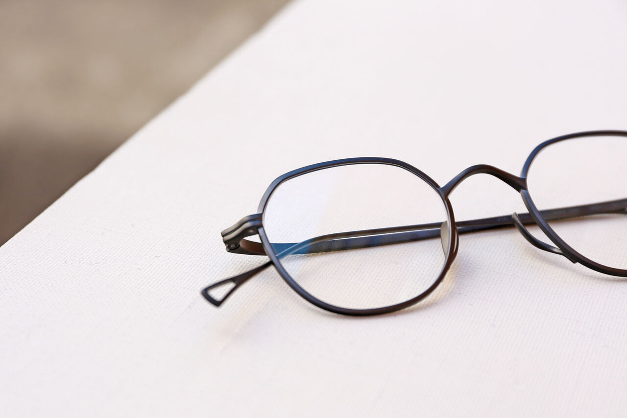 KameManNen KMN-1301 MBK Eyeglasses 45□21-145 Made in Japan