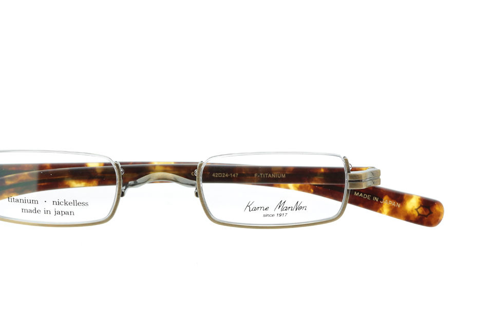 カメマンネンメガネフレーム　Kame ManNen Kame ManNen (カメマンネン) アンダーリムメガネフレーム 