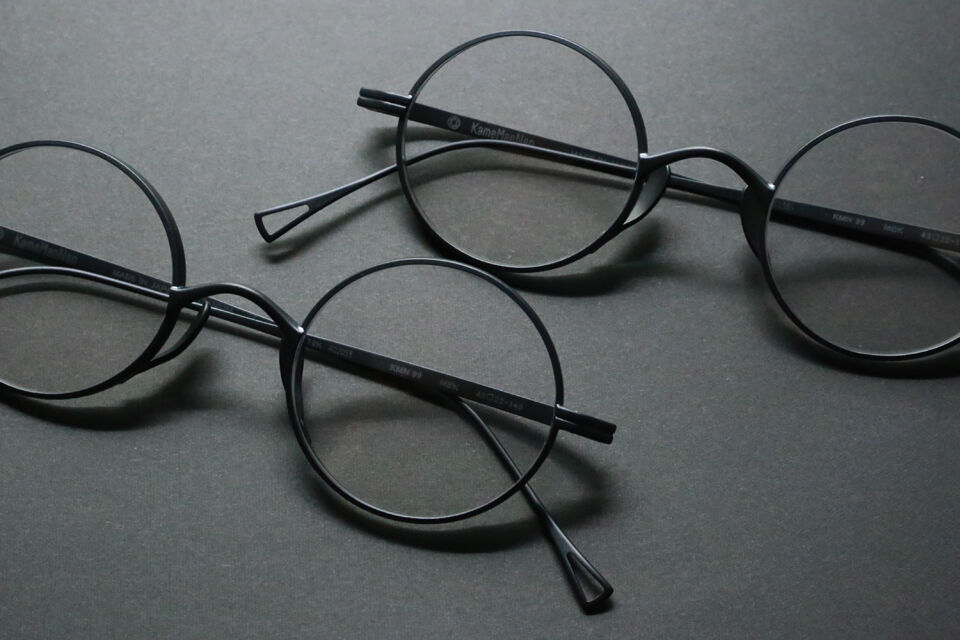 KameManNen カメマンネン　KMN-99 MBK マットブラック　丸眼鏡 KameManNen カメマンネン / KMN 99 / MBK マットブラック / メガネ
