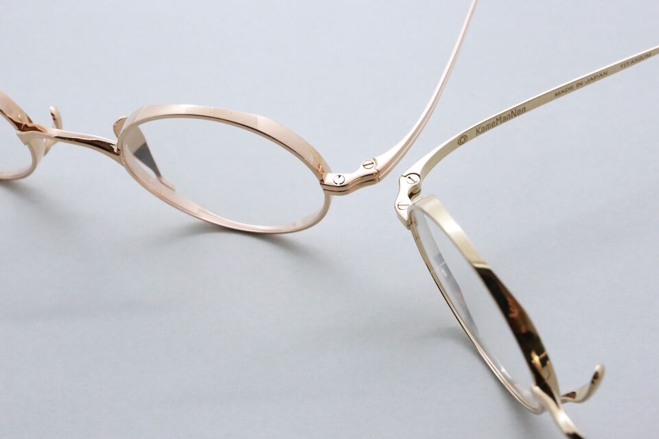 KameManNen（カメマンネン） 【 KMN-99 ＆ 115 】 新色RoseGoldな眼鏡