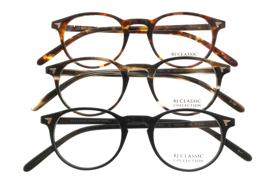 Monthly PickUp ： BJ classic collection（ビージェイクラシックコレクション） 】 メガネフレーム ″P-510 ″  : eyewear MEBIUS BLOG