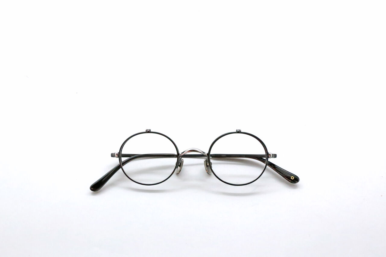 カメマンネン　KameManNen KMN-54 GD/HAV 跳ね上げ　丸眼鏡 KameManNen 単式 跳ね上げ メガネ KMN-54 GD/HAV ラウンド 丸