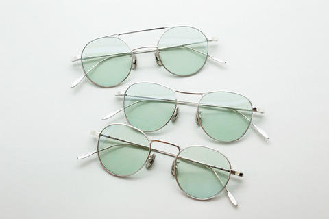 YUICHITOYAMA-薄カラーサングラス-グリーン