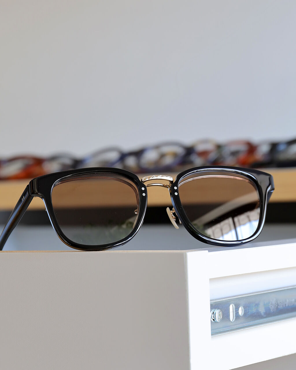 H-fusion 跳ね上げ式サングラス ブラック度無し偏光レンズ H-fusion 跳ね上げ式サングラス ブラック度無し偏光レンズ