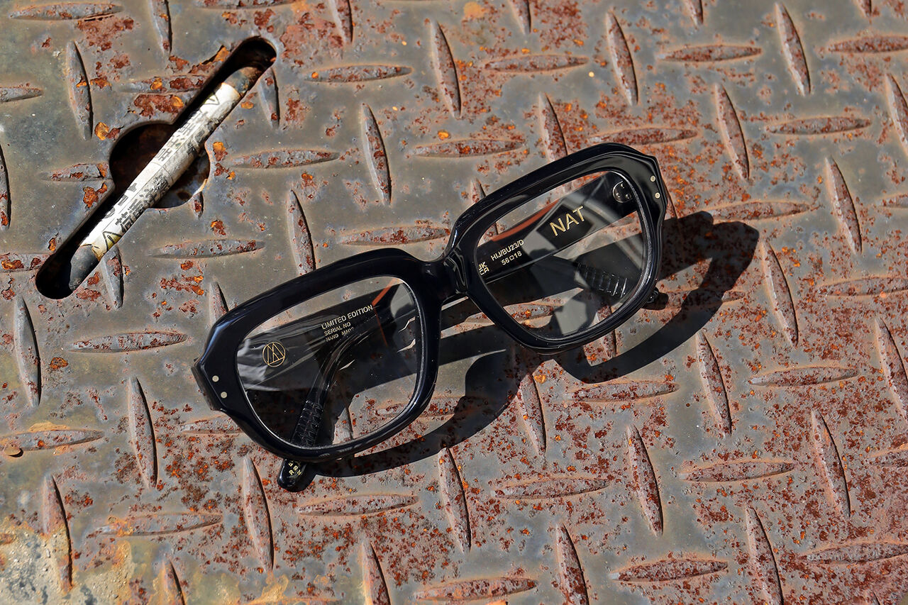 8000：OTTO MILA 圧倒的存在感。 ビッグサイズ黒縁眼鏡フレーム