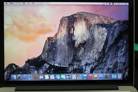設定完了 Macデスクトップ