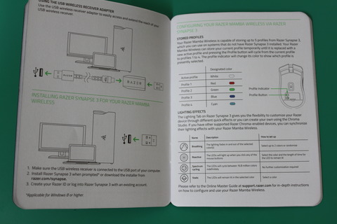 Razer Mamba Wireless説明書