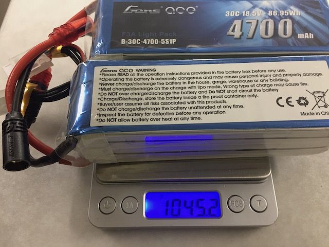 F3A用リポバッテリー比較 : いつまでもアドバンスド