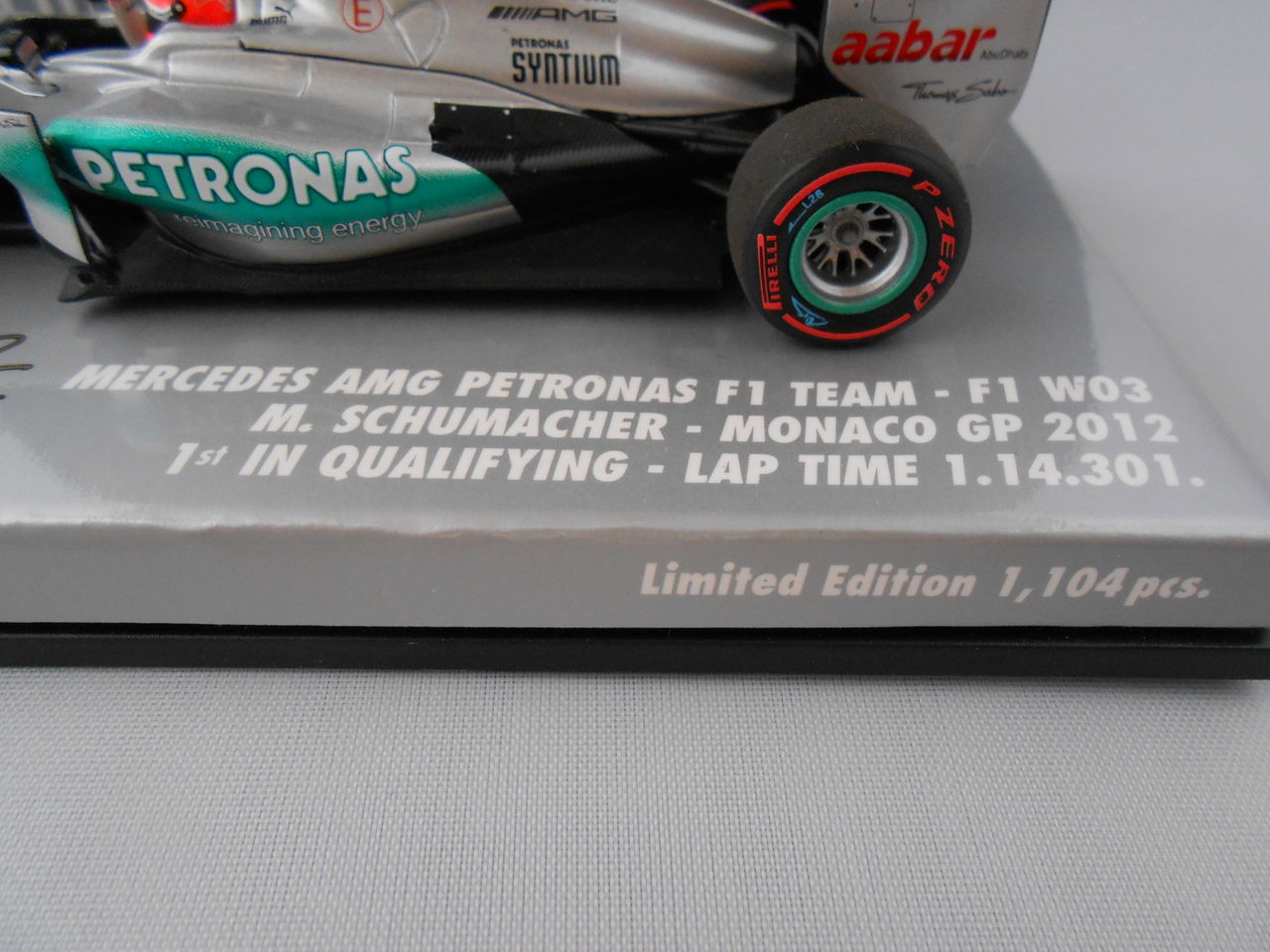 2012 1/43 メルセデスAMG W03 モナコGP ミハエル・シューマッハ 2012 1/43 メルセデスAMG W03 モナコGP ミハエル・シューマッハ