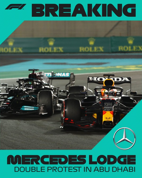 メルセデス、2021年F1アブダビGPの結果に抗議