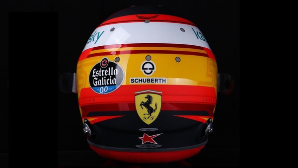 カルロス・サインツJr.(フェラーリ)2021年F1ヘルメット