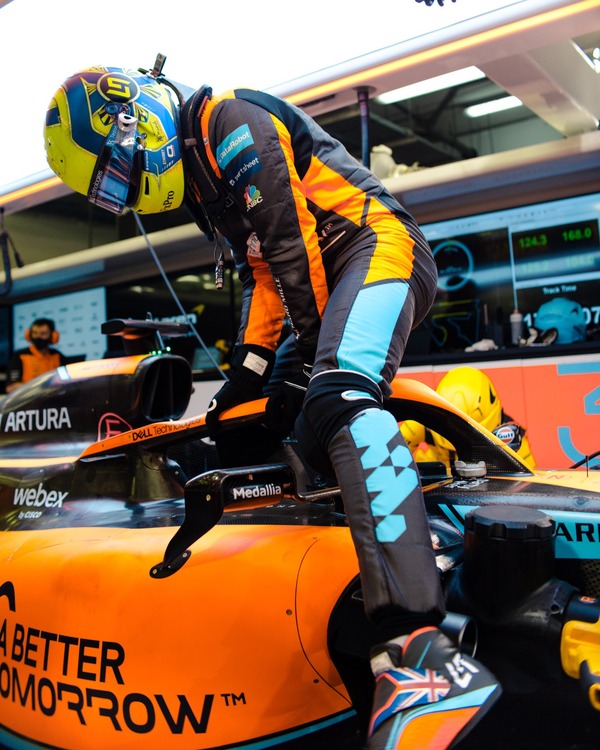 ランド・ノリス 2022年F1ヘルメット