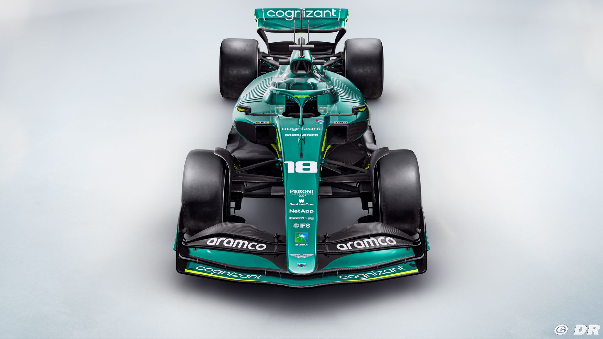 1:43 Aston Martin AMR22 Hulkenberg Bahrain 2022 1/43 • SPARK