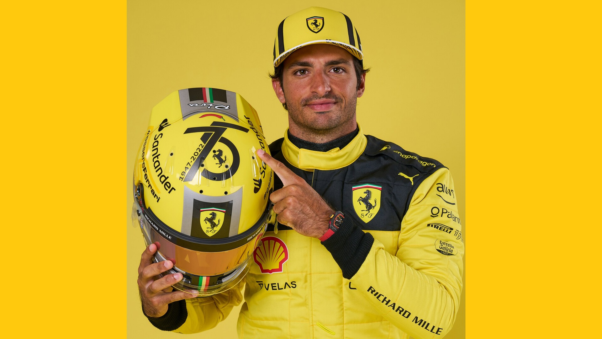 カルロス・サインツ、イタリア仕様のヘルメット : F1通信jp カルロス・サインツ、イタリア仕様のヘルメット : F1通信jp