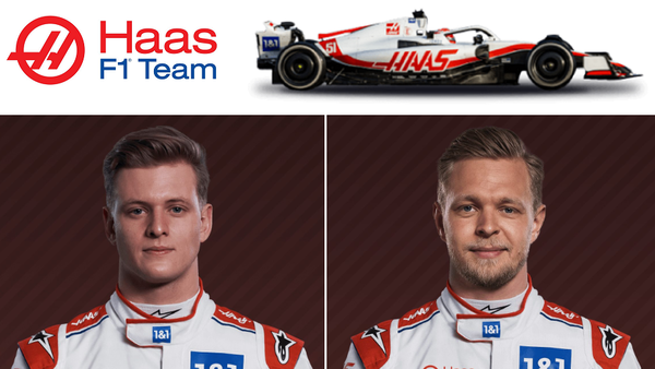 1/2 ヘルメット ハース フェラーリ F1 VF-22 マグヌッセン 2022