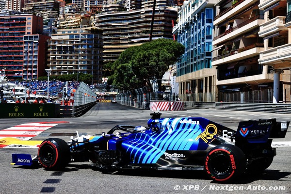 ウィリアムズFW43B、ウィリアムズのF1参戦750回記念カラーリング:2021年F1モナコGP