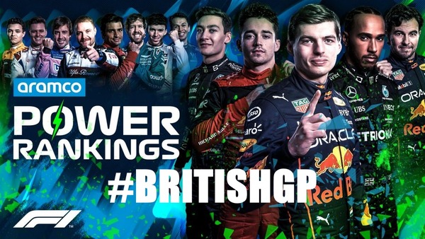 F1パワーランキング 2022年第10戦イギリスGP