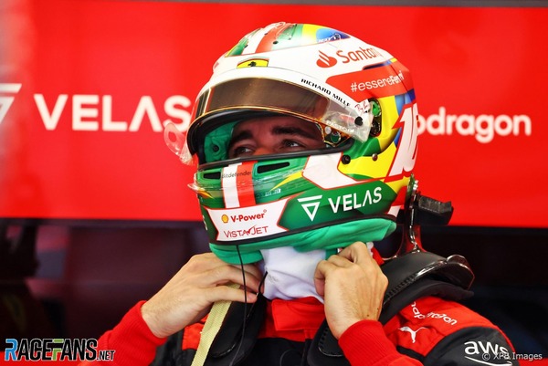 シャルル・ルクレール(フェラーリ)2022年F1サンパウロGP用ヘルメットデザイン