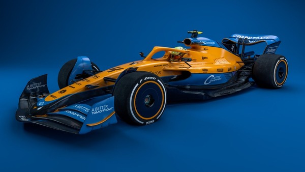 2022年F1マシンに描かれたマクラーレンの2021年カラーリング