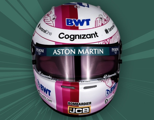 セバスチャン・ベッテル（アストンマーティン）2021年F1ヘルメット