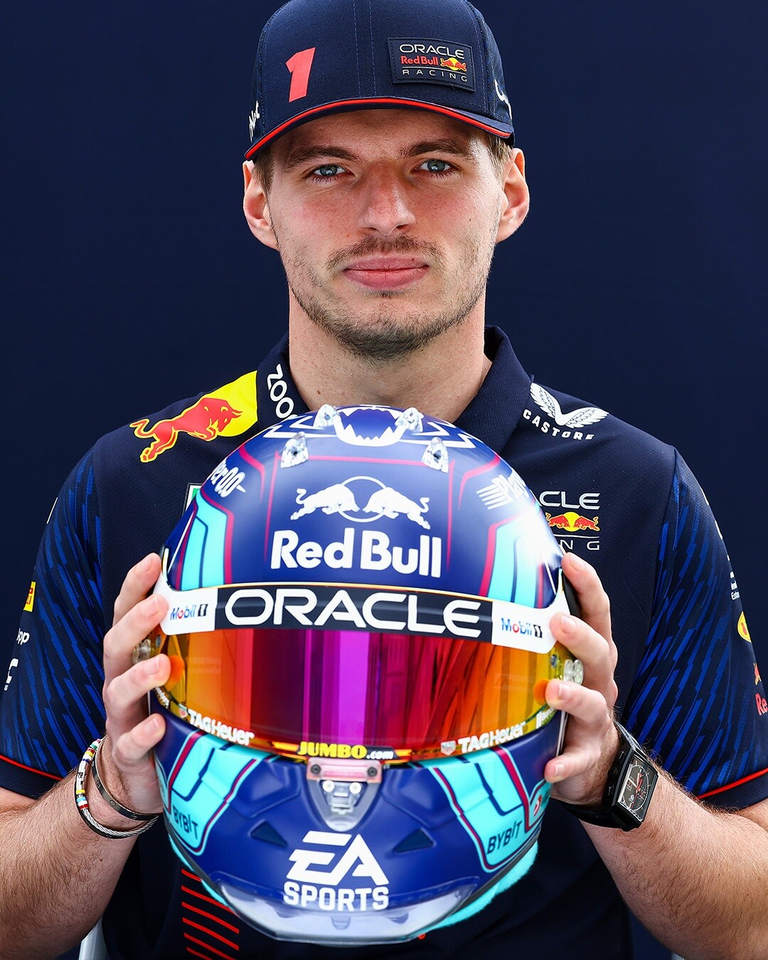 マックス・フェルスタッペン - マイアミ仕様のヘルメット:2023 マックス・フェルスタッペン - マイアミ仕様のヘルメット:2023