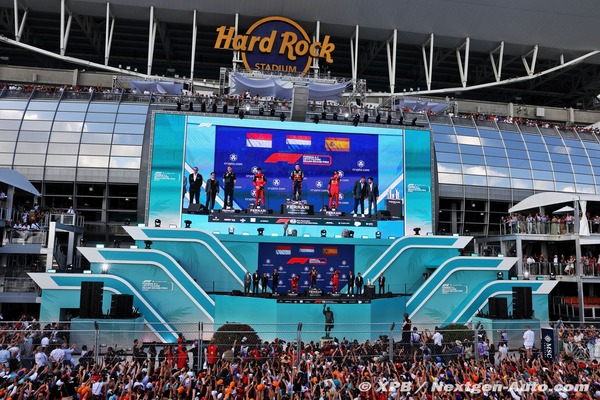 2022年F1マイアミGP表彰式