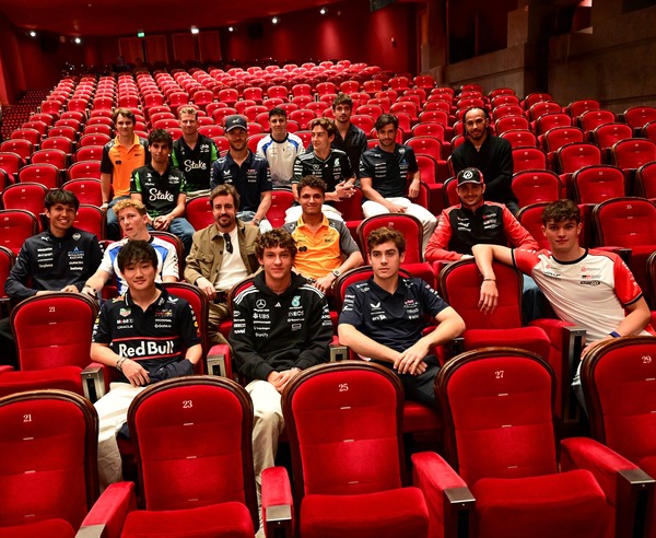 席に着いたF1ドライバー：映画「F1／エフワン」モナコ試写会、2025年F1モナコGP