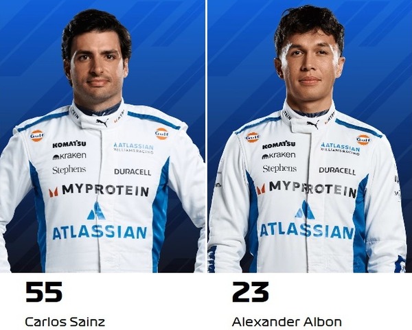 カルロス・サインツ、アレックス・アルボン :ウィリアムズ、2025年F1