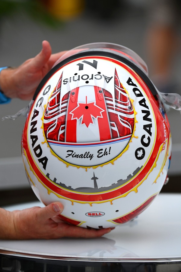 ニコラス・ラティフィ、2022年F1カナダGPのヘルメット