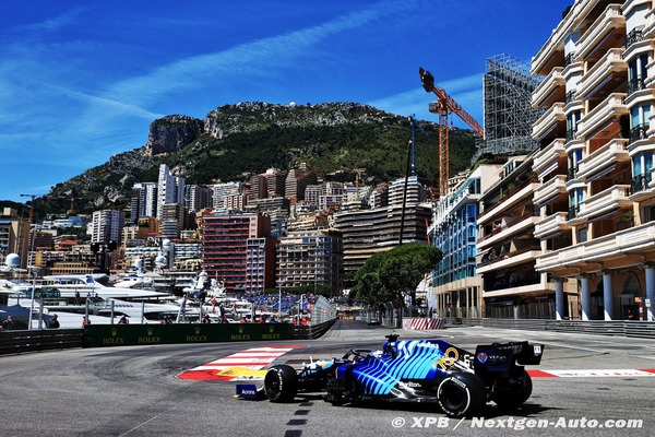 ウィリアムズFW43B、ウィリアムズのF1参戦750回記念カラーリング:2021年F1モナコGP