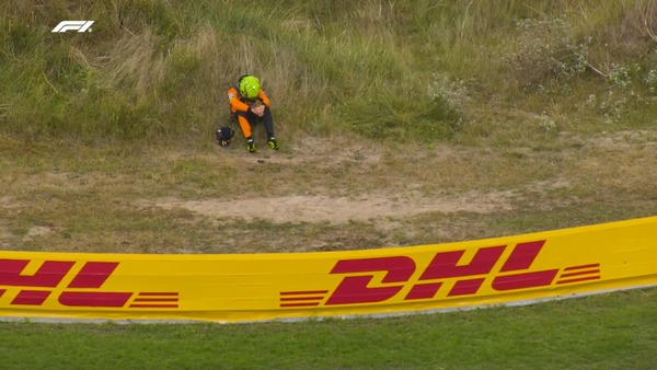 2025年F1オランダGP：残り7周で2位からリタイアしたノリスは悲痛