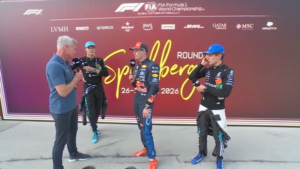 ジョージ・ラッセル、マックス・フェルスタッペン、キミ・アントネッリ、デイヴィッド・クルサード：2026年F1オーストリアGP