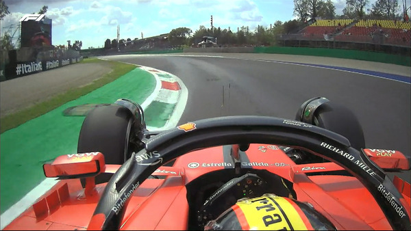 サインツ、モンツァ仕様のヘルメット：2023年F1イタリアGP