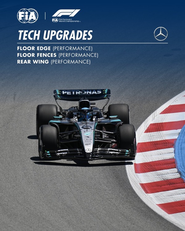メルセデスW16のアップグレード：2025年F1スペインGP