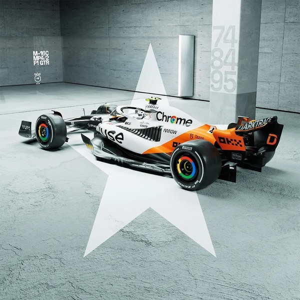 マクラーレンMCL60の三冠カラーリング(トリプルクラウンカラーリング):2023年F1モナコGP