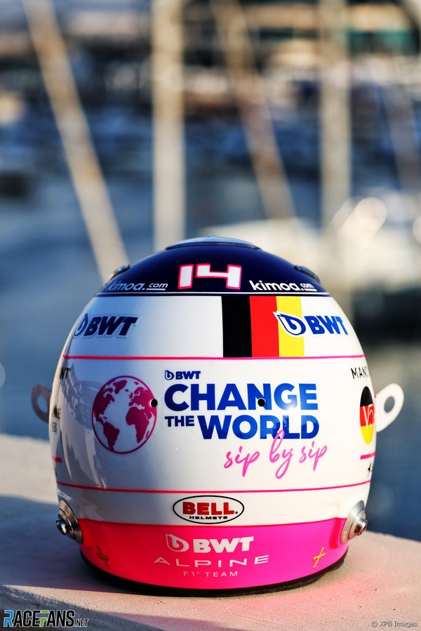フェルナンド・アロンソ「アルピーヌでの最終戦」：2022年F1アブダビGP用のヘルメットデザイン