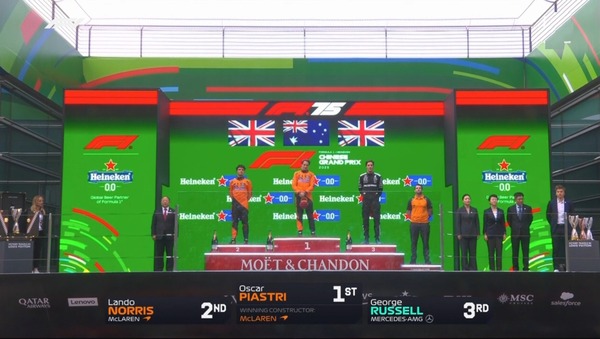 ピアストリ、ノリス、ラッセル:2025年F1中国GP