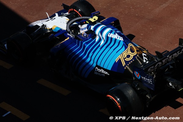 ウィリアムズFW43B、ウィリアムズのF1参戦750回記念カラーリング:2021年F1モナコGP