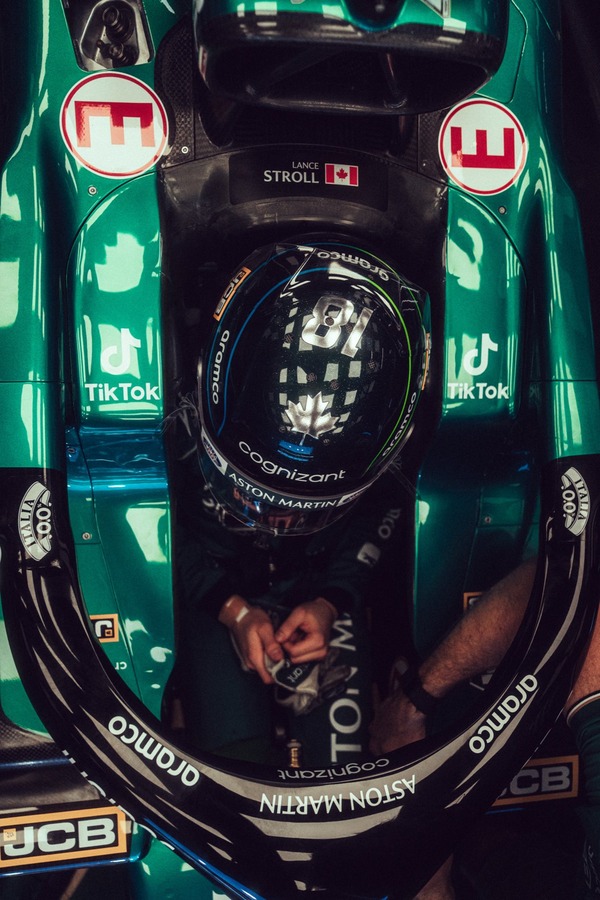 ランス・ストロールの2023年F1ヘルメット Stilo(スティーロ)製ヘルメット