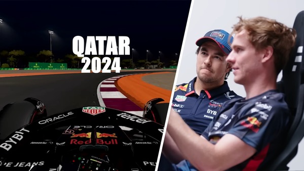 2024年F1カタールGP ぺレスのバーチャルラップ