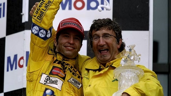 ジョーダンは自身のチームでF1表彰台のトップに立った