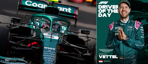 セバスチャン・ベッテル、ドライバー・オブ・ザ・デイを受賞:2021年F1モナコGP