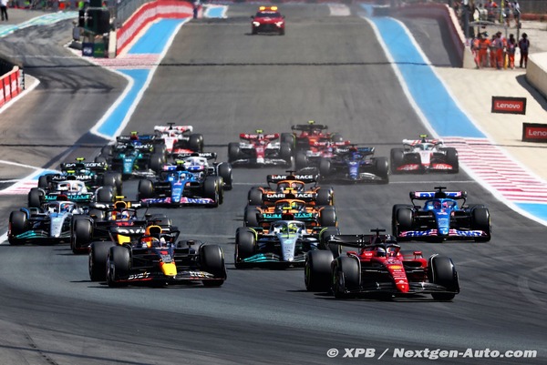 2022年F1フランスGPスタート