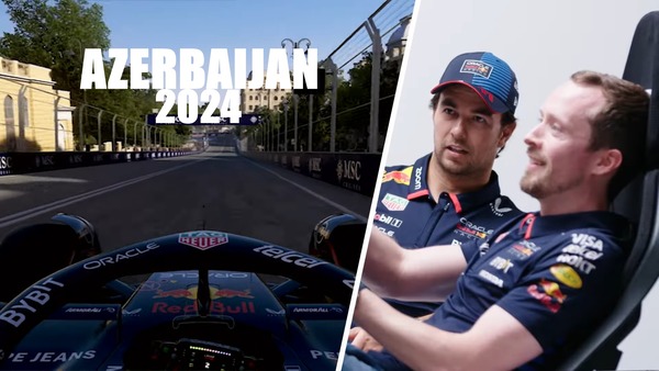 2024年F1アゼルバイジャンGP ぺレスのバーチャルラップ