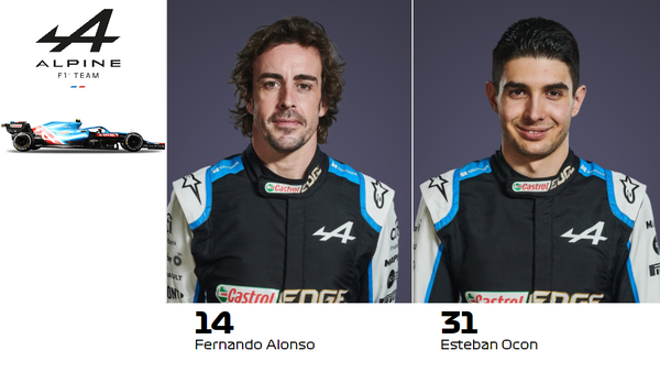 フェルナンド・アロンソ、エステバン・オコン:アルピーヌF1チーム Alpine F1 Team