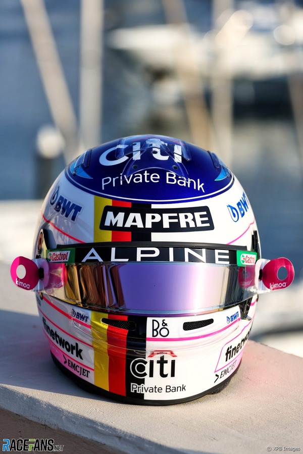 フェルナンド・アロンソ「アルピーヌでの最終戦」：2022年F1アブダビGP用のヘルメットデザイン