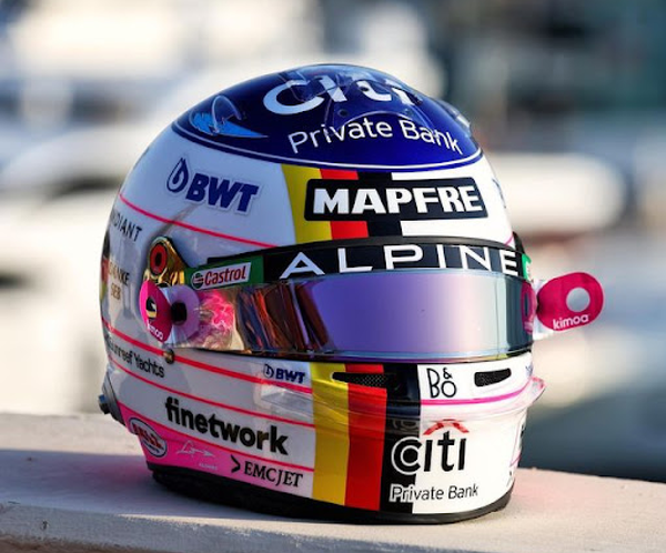フェルナンド・アロンソ「アルピーヌでの最終戦」：2022年F1アブダビGP用のヘルメットデザイン